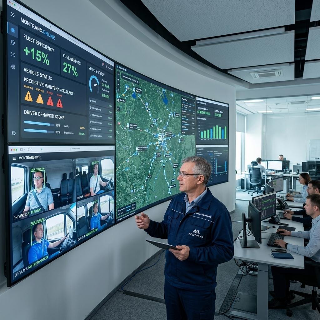 Fleet operator using a connected logistics platform
